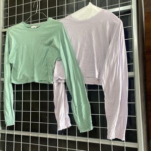 Double Zero Crop Tops X two Large